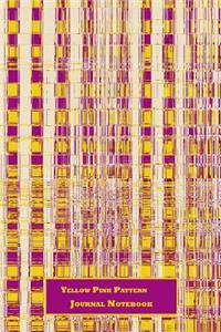 Yellow Pink Pattern Journal Notebook