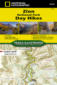 Zion National Park Day Hikes Map