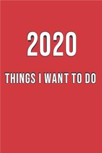 2020 Things to Do This Year Resolution Journal