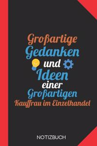 Großartige Gedanken einer Kauffrau im Einzelhandel