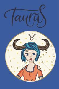 Taurus: Horoscope Theme Journal Zodiac Simple Lined for Women Girls Teens Preteens