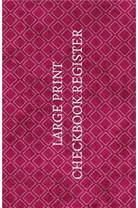 Large Print Checkbook Register