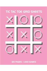 Tic Tac Toe Grid Sheets