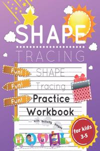 Shape Tracing Practice Workbook for Kids Ages 3-5