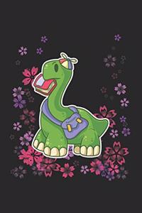 Funny School Brachiosaurus Dinosaur Notebook