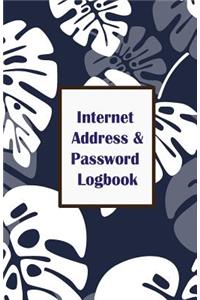 Internet Address & Password Logbook