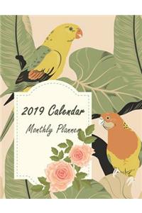 2019 Calendar Monthly Planner