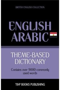 Theme-based dictionary British English-Egyptian Arabic - 9000 words