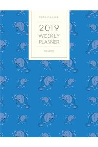 2019 Weekly Planner Manatee