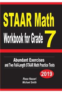 STAAR Math Workbook for Grade 7
