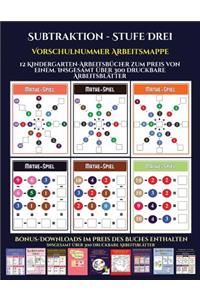 Vorschulnummer Arbeitsmappe (Subtraktion - Stufe Drei)