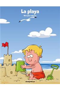 La playa libro para colorear 1