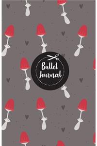 Bullet Journal: Cute Mushroom: Notebook, Bullet Journal Dotted Grid, 100 Pages (5.5 X 8.5)
