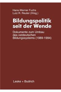 Bildungspolitik seit der Wende