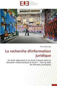La Recherche d'Information Juridique
