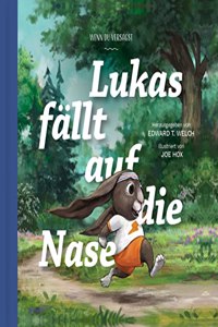 Lukas fallt auf die Nase