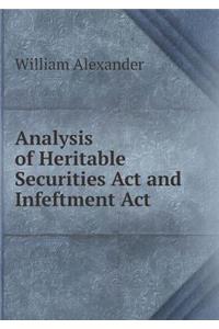 Analysis of Heritable Securities ACT and Infeftment ACT