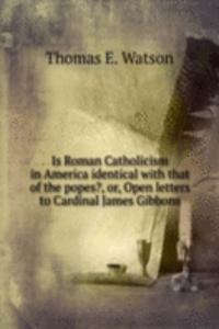 Is Roman Catholicism in America identical