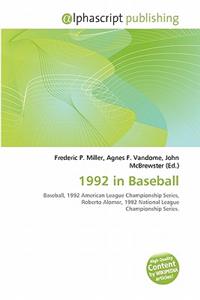1992 in Baseball