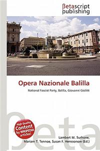 Opera Nazionale Balilla