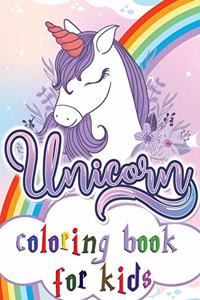Unicorn coloring book for kids