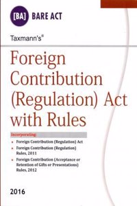 Foreign Contribution ( Regulation ) Act With Rules