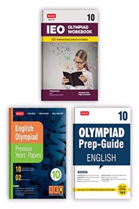 MTG International English Olympiad (IEO) Workbook, Prep-Guide & Previous Years Papers with Self Test Paper Class 10 - SOF Olympiad Books For 2023-24 Exam (Set of 3 Books)