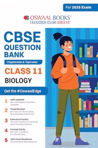 Oswaal CBSE Question Bank Class 11 Biology Hardcover Book, Chapterwise and Topicwise Solved Papers For 2025 Exams