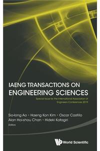 Iaeng Transactions on Engineering Sciences: Special Issue for the International Association of Engineers Conferences 2019