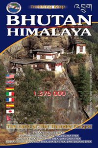 Bhutan Himalaya Map
