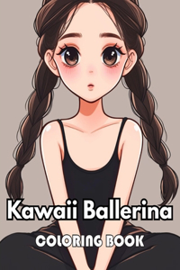Kawaii Ballerina Coloring Book