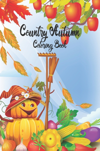 Country Autumn Coloring Book
