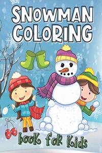 Snowman Coloring Book for Kids