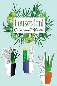 Houseplant Coloring Book