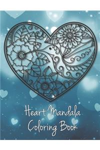 Heart Mandala Coloring Book