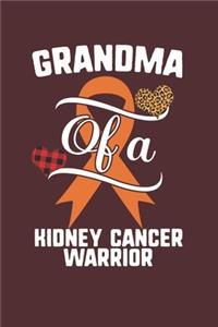 Grandma Of A Kidney Cancer Warrior: Kidney Cancer Awareness Leopard Buffalo Plaid Family Gift