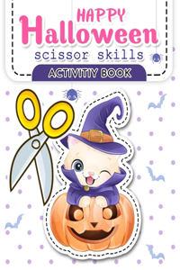 Happy Halloween Scissor Skills Activity Book