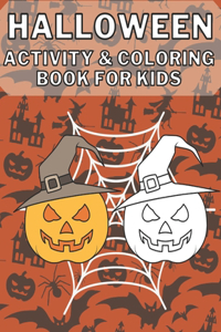 Halloween Activity & Coloring Book For Kids