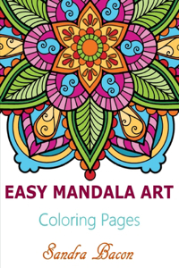 Easy Mandala Art Coloring Pages
