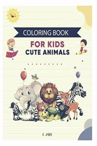 coloring book for kids cute animals