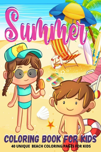 Summer Beach Coloring Book