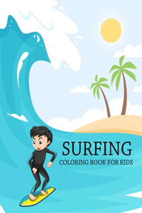Surfing Coloring Book For Kids