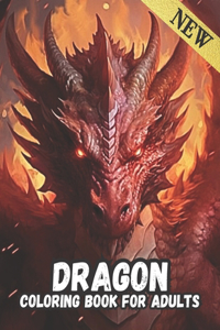 Dragon coloring book for adults