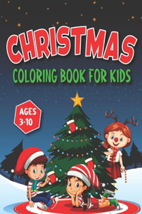 Christmas coloring book for kids ages 3-10