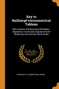 Key to Baillairge'stereometrical Tableau