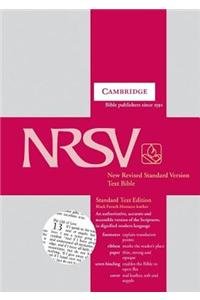 NRSV Standard Text Bible Black French Morocco Leather NR13