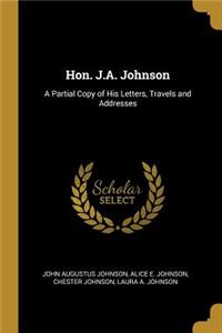 Hon. J.A. Johnson