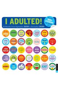 I Adulted! 2019-2020 16-Month Square Wall Calendar