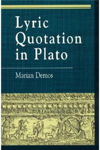 Lyric Quotation in Plato