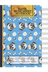 Blank Music Sheet Notebook